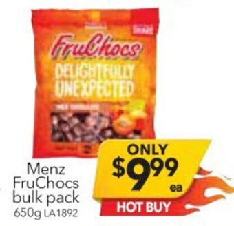 Cheap as Chips Menz Fruchocs Bulk Pack offer