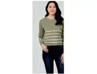 Harris Scarfe Khoko Denim Nautical Cotton Stripe Jumper offer