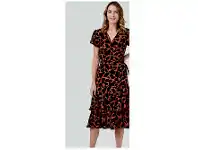 Harris Scarfe Jane Lamerton Wrap Frill Giraffee Dress offer