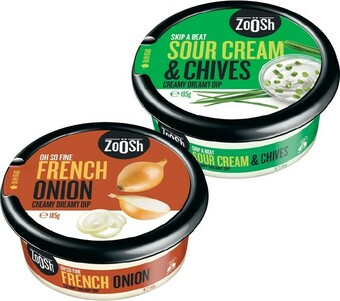 IGA Zoosh Dip 185g Selected Varieties offer