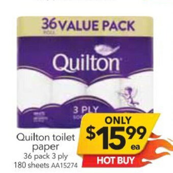 Cheap as Chips Quilton Toilet Paper offer