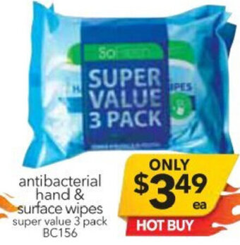 Antibacterial Hand & Surface Wipes