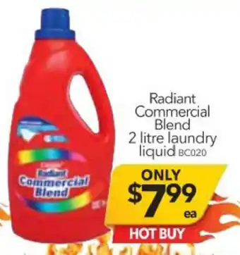 Cheap as Chips Radiant Commercial Blend 2 Litre Laundry Liquid offer