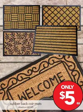 Cheap as Chips Rubber Back Coir Mats offer