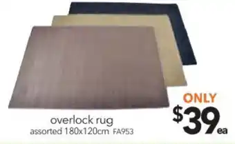 Cheap as Chips Overlock Rug offer