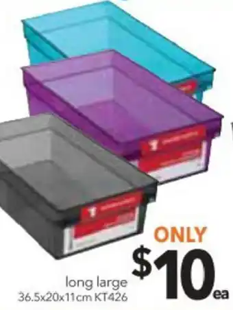 Cheap as Chips Neo Crystal Nested Storage Box Long Large offer