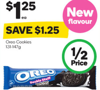 Woolworths Oreo Cookies 131-147g offer