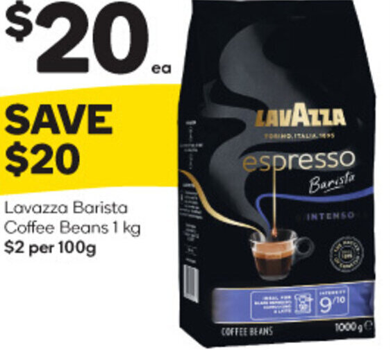 Lavazza Barista Coffee Beans 1 kg offer at Woolworths