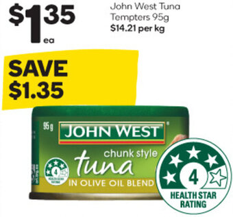 Woolworths John West Tuna Tempters 95g offer