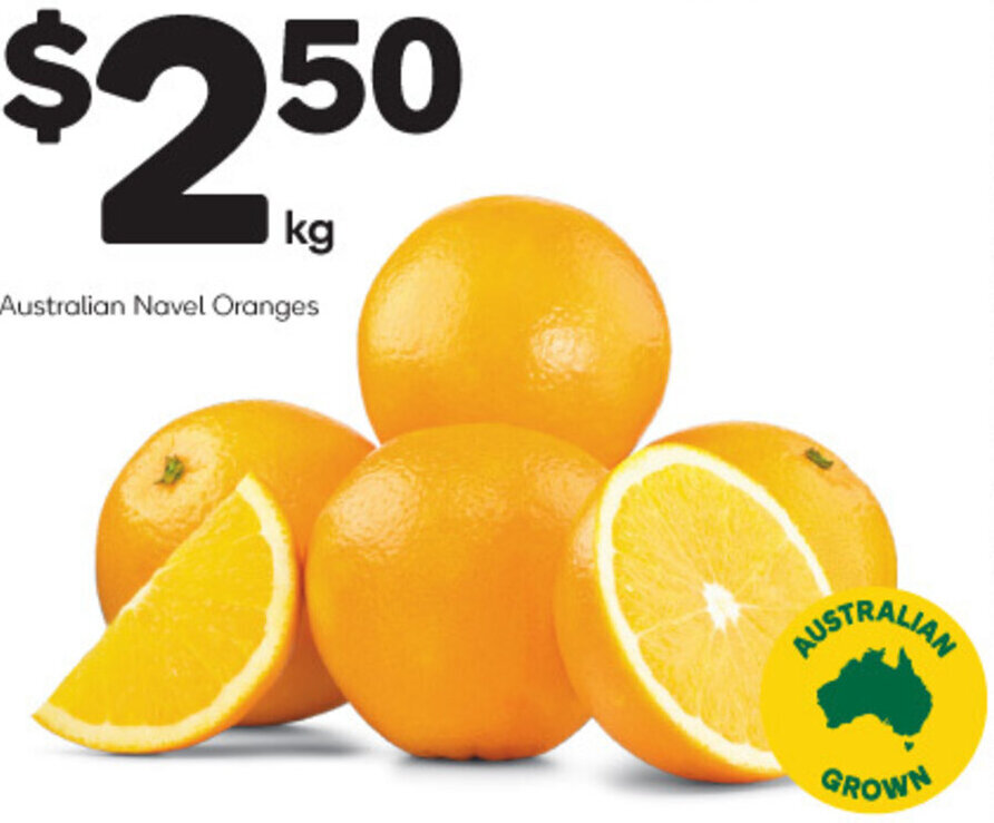 Australian Navel Oranges offer at Woolworths