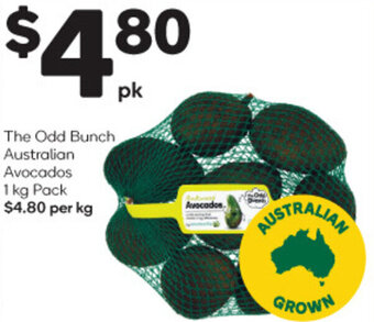Woolworths The Odd Bunch Australian Avocados 1 kg Pack offer