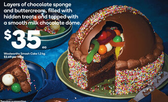 Woolworths Woolworths Smash Cake 1.3 kg offer