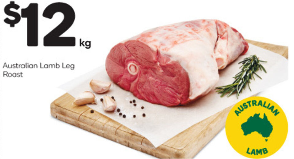 Australian Lamb Leg Roast offer at Woolworths