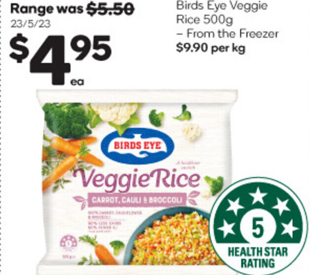 Birds Eye Veggie Rice 500g offer at Woolworths