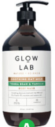 Woolworths Glow Lab Body Wash 900ml offer