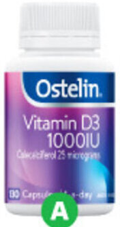 Woolworths Ostelin Vitamin D3 1000IU Capsules Pk 130 offer