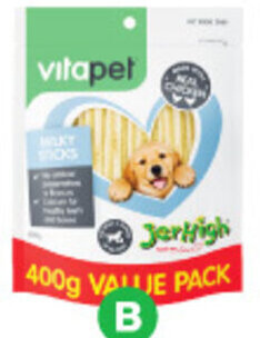 Woolworths Vitapet Jerhigh Variety Sticks 400g offer