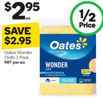 Woolworths Oates Wonder Cloth 3 Pack offer