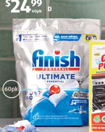 ALDI Finish Powerball Ultimate Essential Dishwasher Tablets 60pk offer