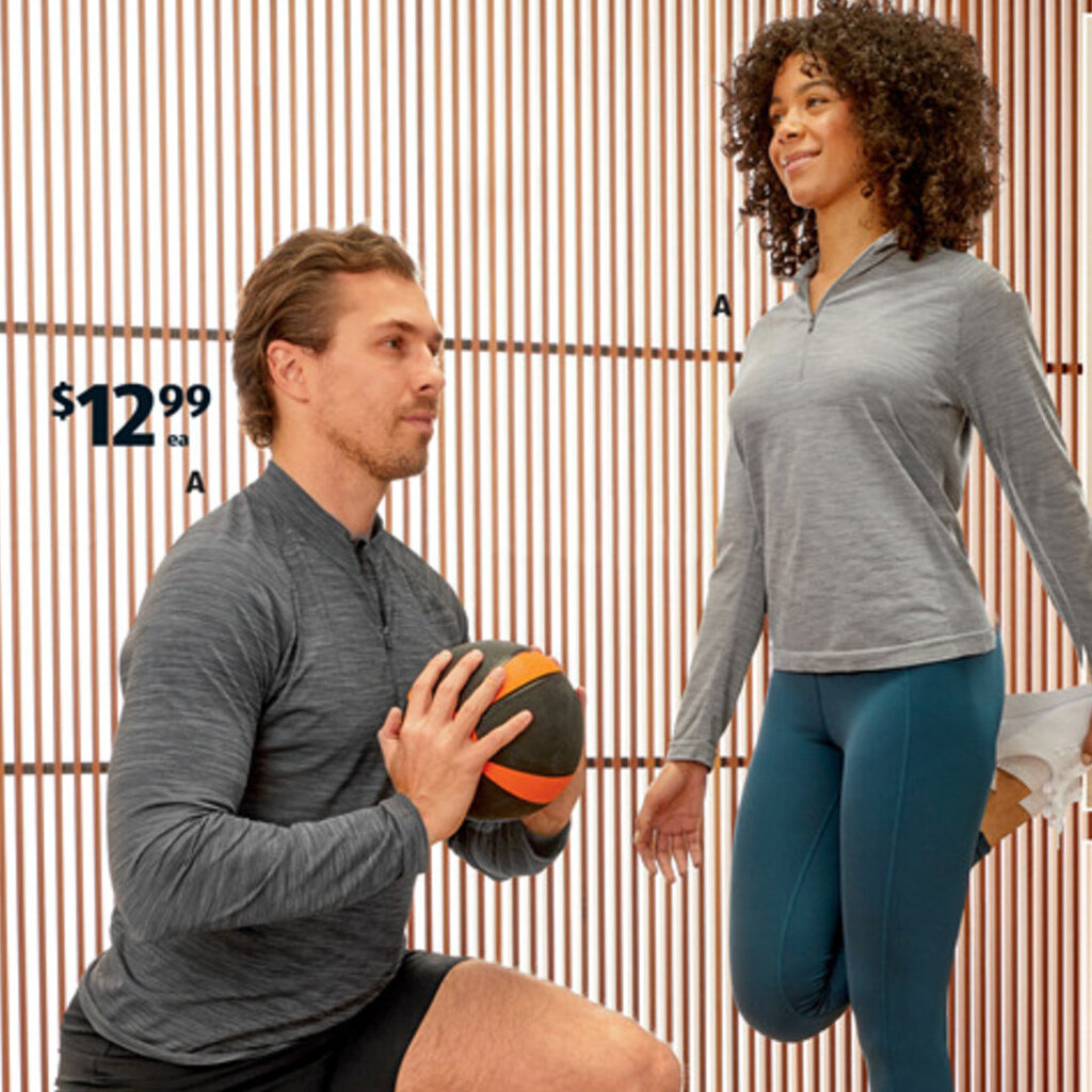 Adult's Seamless Quarter Zip Top offer at ALDI