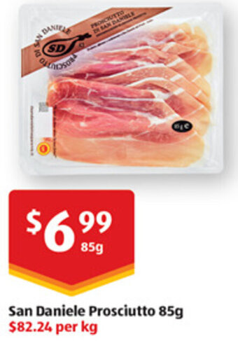 ALDI San Daniele Prosciutto 85g offer