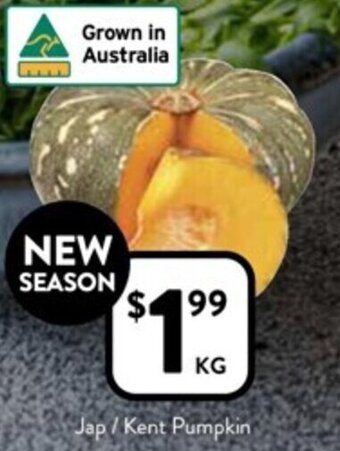 Foodworks Jap / Kent Pumpkin offer