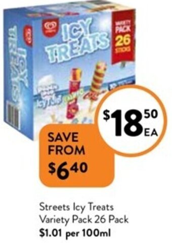 Foodworks Streets Icy Treats Variety Pack 26 Pack offer