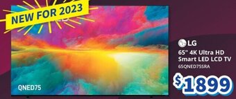 Bi-Rite 65" 4K Ultra HD Smart LED LCD TV 65QNED75SRA offer