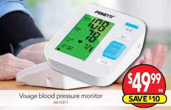 Cheap as Chips Visage Blood Pressure Monitor offer