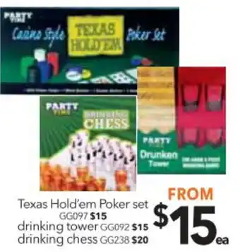 Cheap as Chips Texas Hold'em Poker Set offer