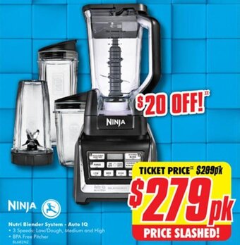 The Good Guys NINJA Nutri Blender System - Auto IQ offer