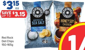 Foodland Red Rock Deli Chips 150-165g offer