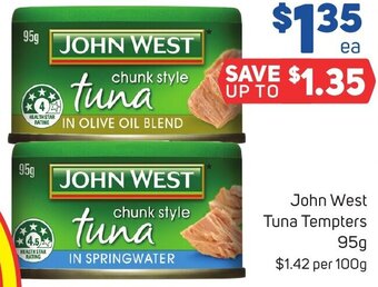 Foodland John West Tuna Tempters 95g offer