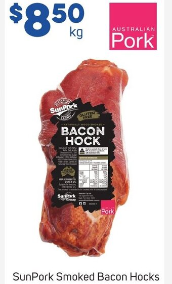 Foodland SunPork Smoked Bacon Hocks offer