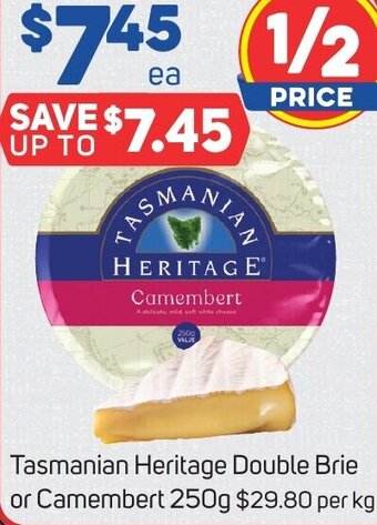 Tasmanian Heritage Double Brie or Camembert 250g