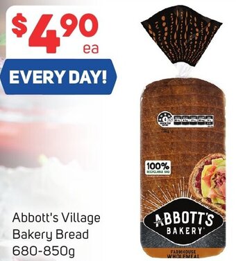 Foodland Abbott's Village Bakery Bread 680-850g offer