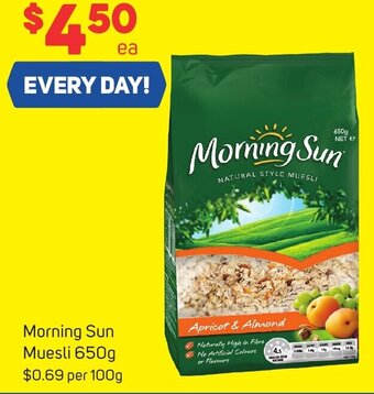 Foodland Morning Sun Muesli 650g offer