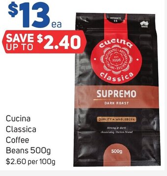 Cucina Classica Coffee Beans 500g