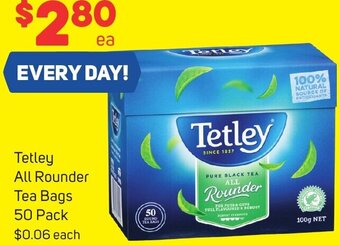 Foodland Tetley All Rounder Tea Bags 50 Pack offer