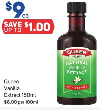 Foodland Queen Vanilla Extract 150ml offer