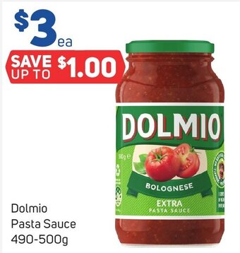 Foodland Dolmio Pasta Sauce 490-500g offer