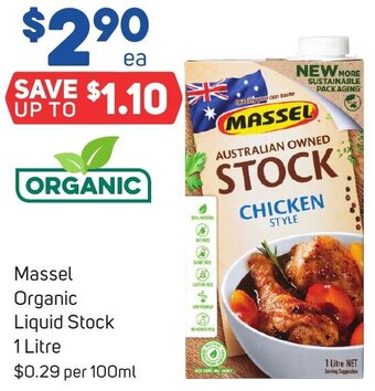 Foodland Massel Organic Liquid Stock 1 Litre offer