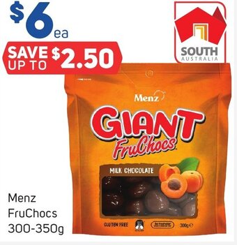 Foodland Menz FruChocs 300-350g offer