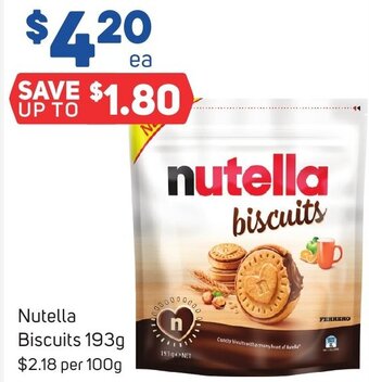 Foodland Nutella Biscuits 193g offer
