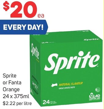 Foodland Sprite or Fanta Orange 24 x 375ml offer