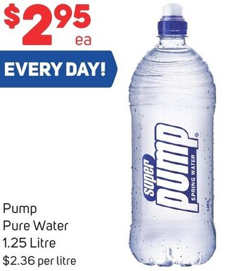 Pump Pure Water 1.25 Litre