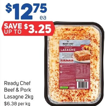 Foodland Ready Chef Beef & Pork Lasagne 2kg offer