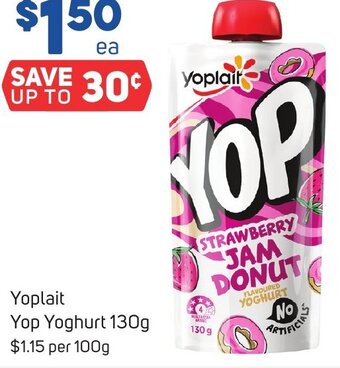 Foodland Yoplait Yop Yoghurt 130g offer