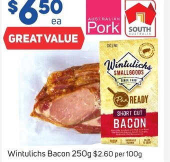 Foodland Wintulichs Bacon 250g offer