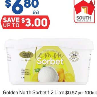 Golden North Sorbet 1.2 Litre